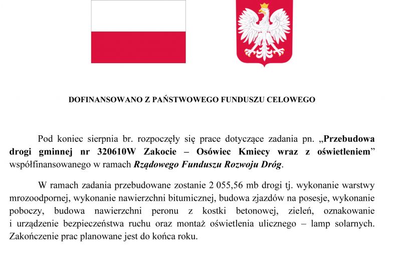 II Inf na stronę - droga Zakocie - Osówiec