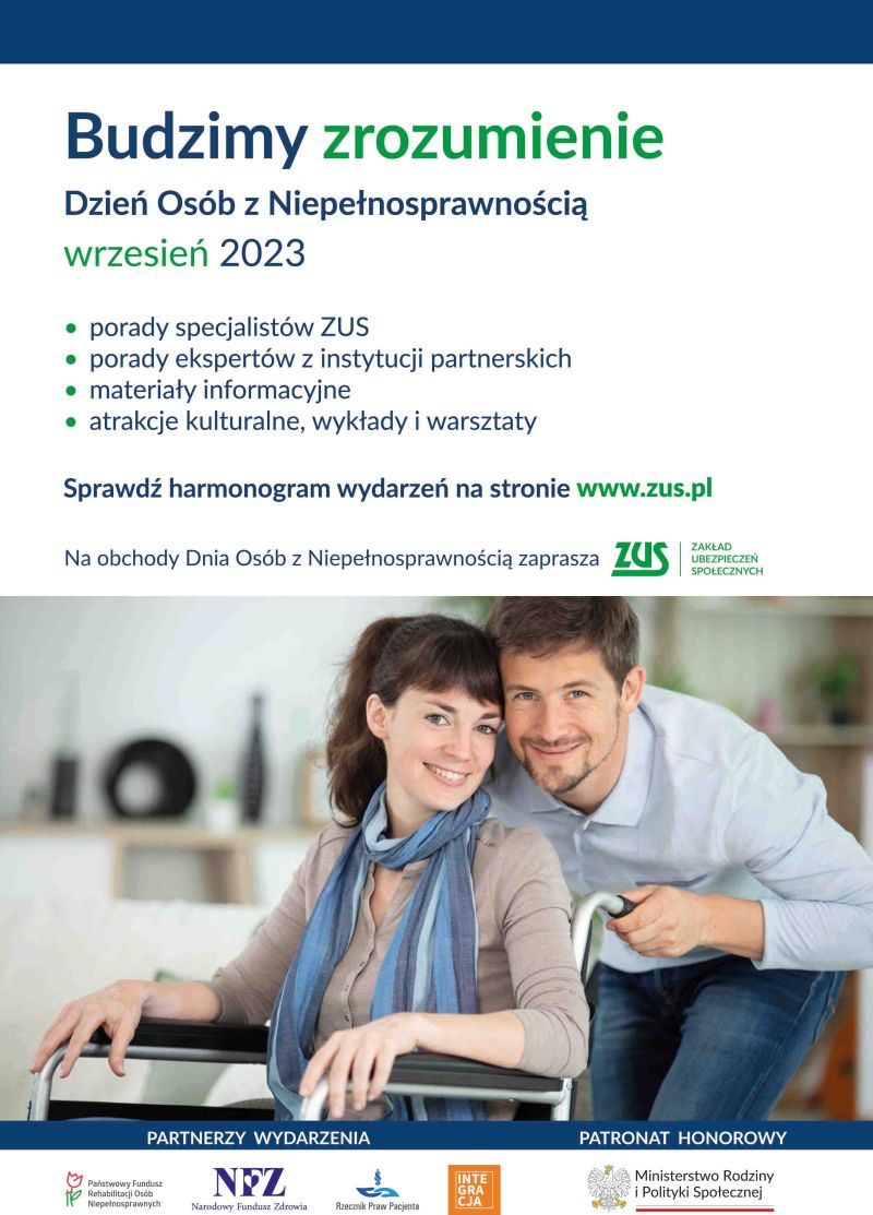 plakat  Dzień osób z niepełnosprawnościami