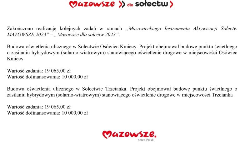 MIAS oświetlenie