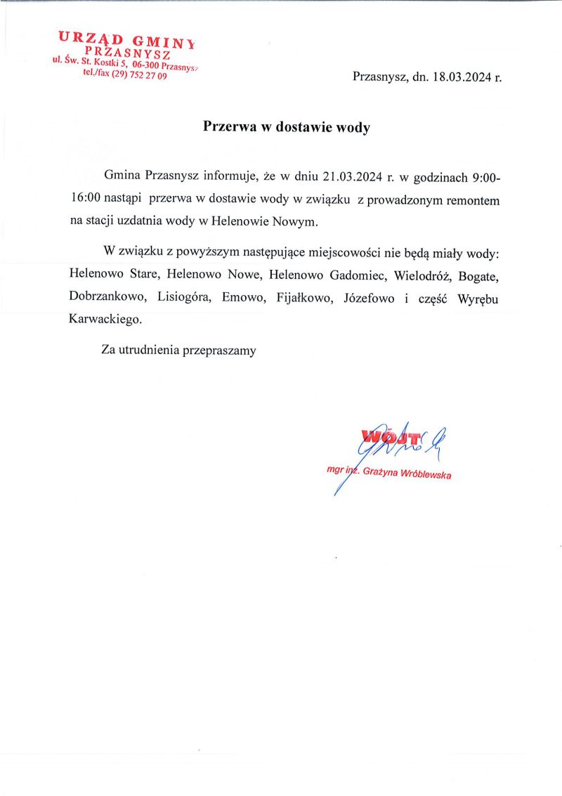 ogłoszenie