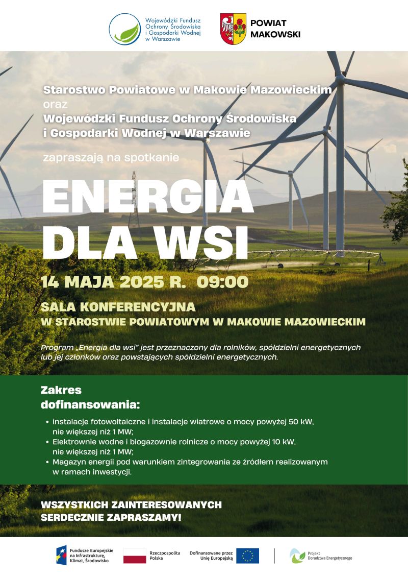 plakat energia dla wsi