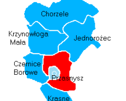 mapa powiatu przasnyskiego
