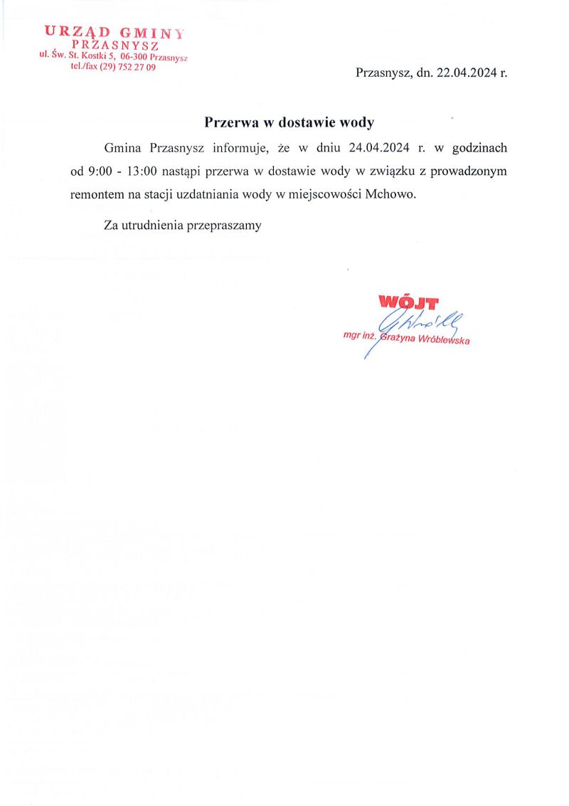 Komunikat z 22042024