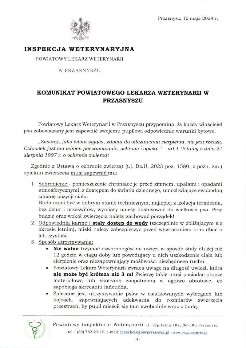 komunikat lekarza weterynarii-1