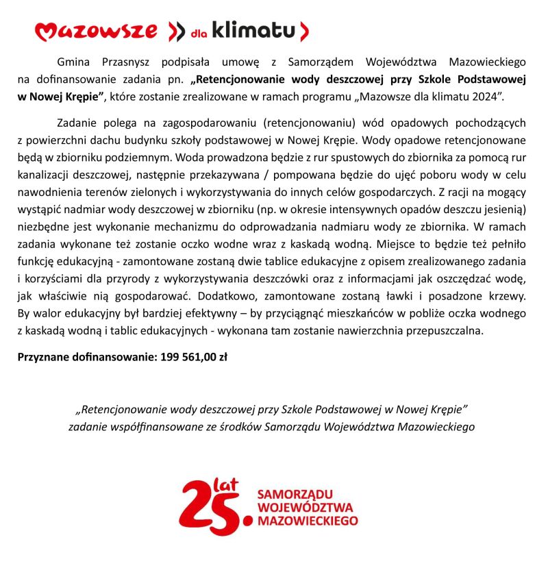 Mazowsze dla klimatu - Nowa Krępa